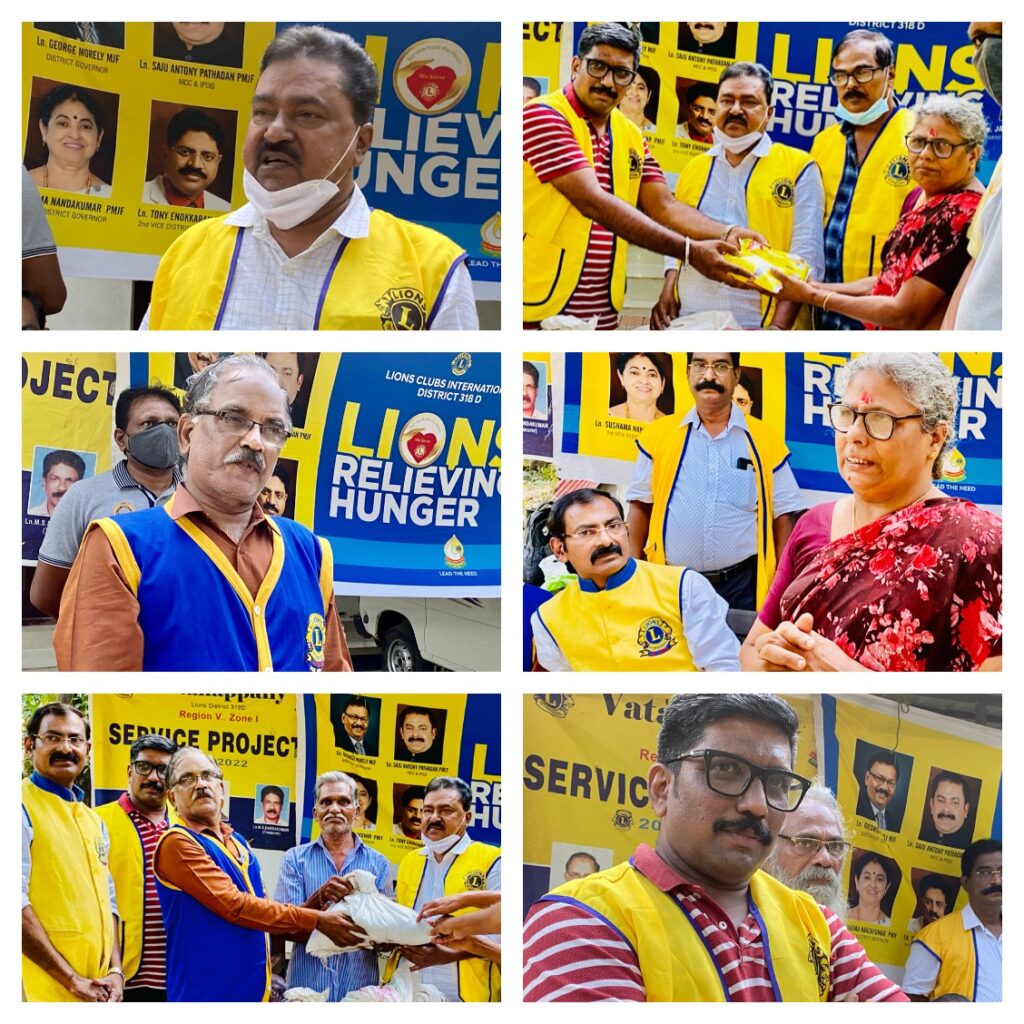 Photo of 673rd Lions Relieving Hunger Project by Lions Club of Vadanapally led by Lion James Valappila PMJF.Lion Club Kerala.Featured by www.jamesvalappila.com and authored by Lion James Valappila PMJF