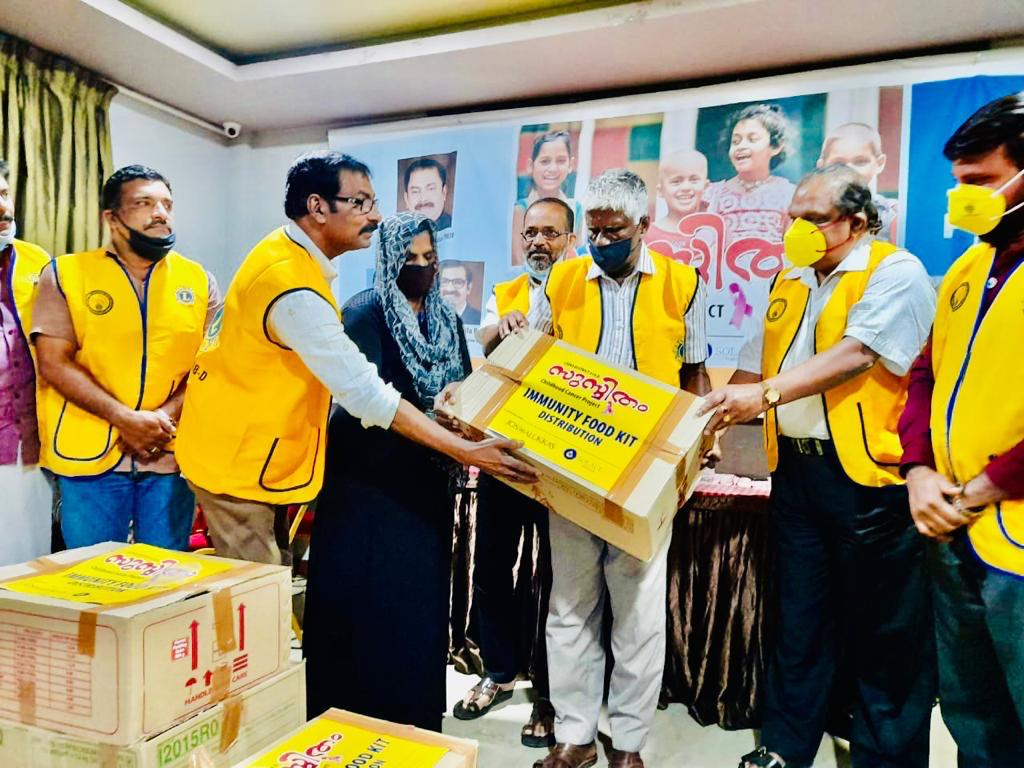 Image of L Lions Immunity Food Kit Distribution | Lions Childhood Cancer Project .Immunity Food Kit Distribution, a heartwarming initiative under the Lions Childhood Cancer Project and District 318D Lions Hunger Project, addressing hunger with compassion and care.Lion Club Kerala.Featured by www.jamesvalappila.com and authored by Lion James Valappila PMJF.Lions Childhood Cancer Project Club International Lions Childhood Cancer Project Club Kerala Lions Club International Childhood Cancer Project