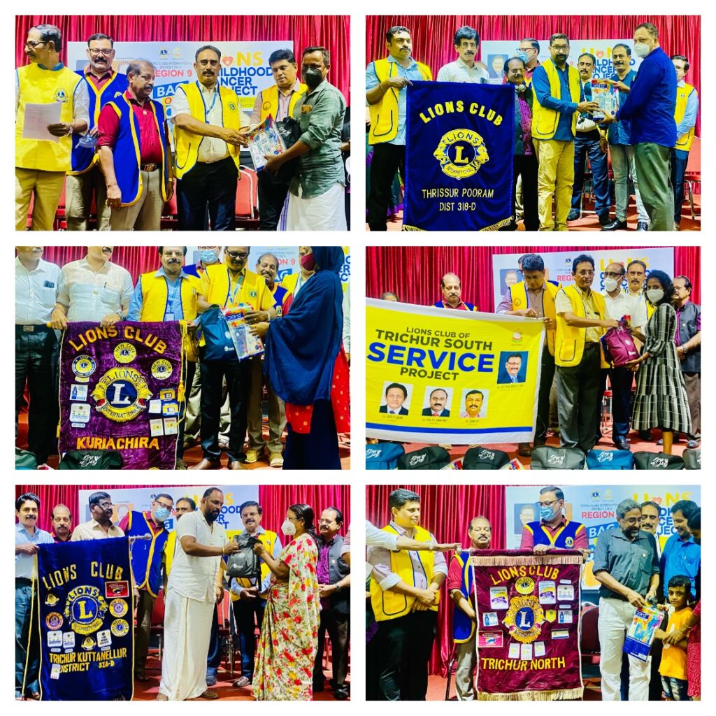 Photo of Lions Bag of Joy Project which is a sub project of Lions Childhood Cancer Project.Lion Club Kerala.Featured by www.jamesvalappila.com and authored by Lion James Valappila PMJF