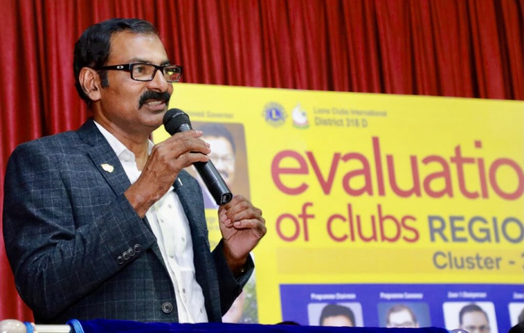 Photo of Evaluation of Lions Clubs led by Lions 1st VDG Lion James Valappila PMJF.Lion Club Kerala.Featured by www.jamesvalappila.com and authored by Lion James Valappila PMJF
