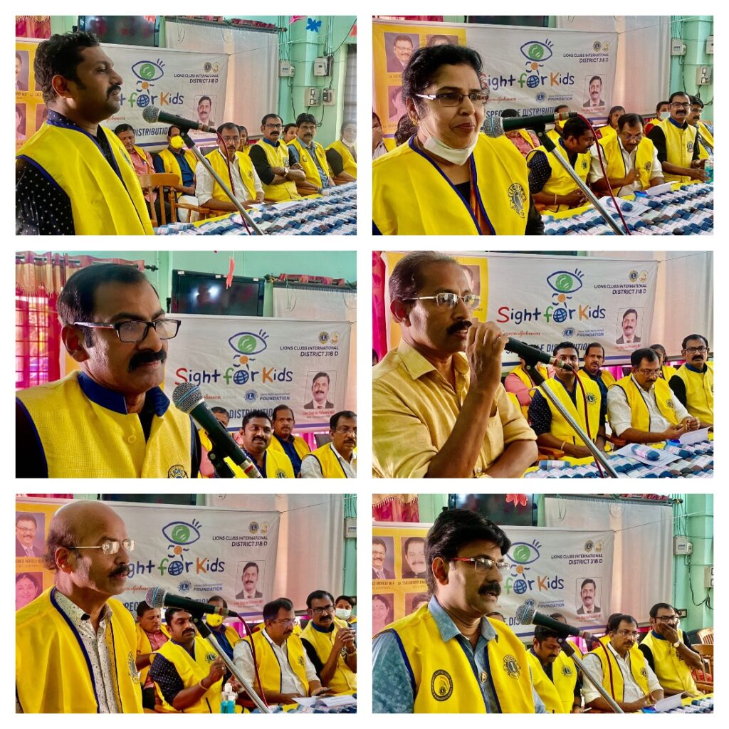 Photo of Spectacle Distribution done through Lions Sight For Kids by Lions Club of Pavaratty Royal which is a part of Lions Vision Project..Lion Club Kerala.Featured by www.jamesvalappila.com and authored by Lion James Valappila PMJF.