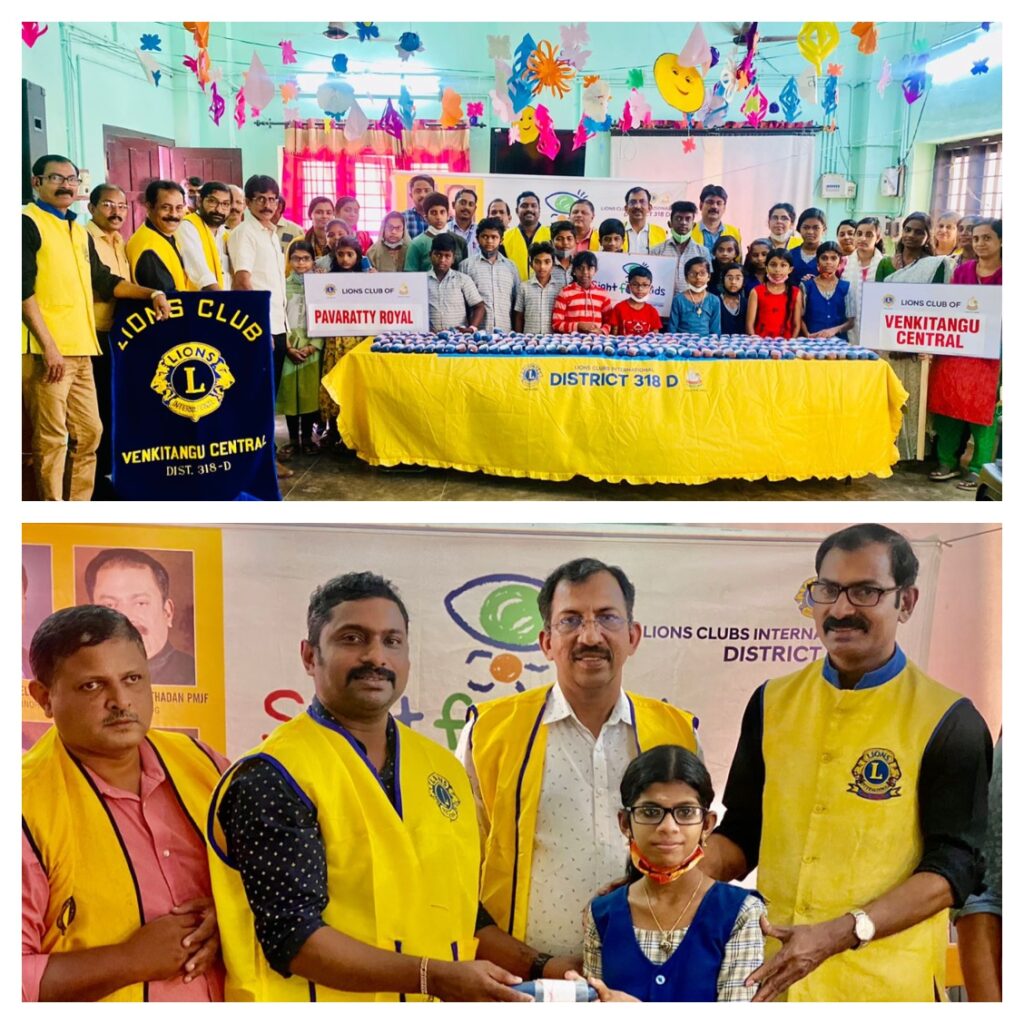 Photo of Spectacle Distribution done through Lions Sight For Kids by Lions Club of Pavaratty Royal which is a part of Lions Vision Project..Lion Club Kerala.Featured by www.jamesvalappila.com and authored by Lion James Valappila PMJF.