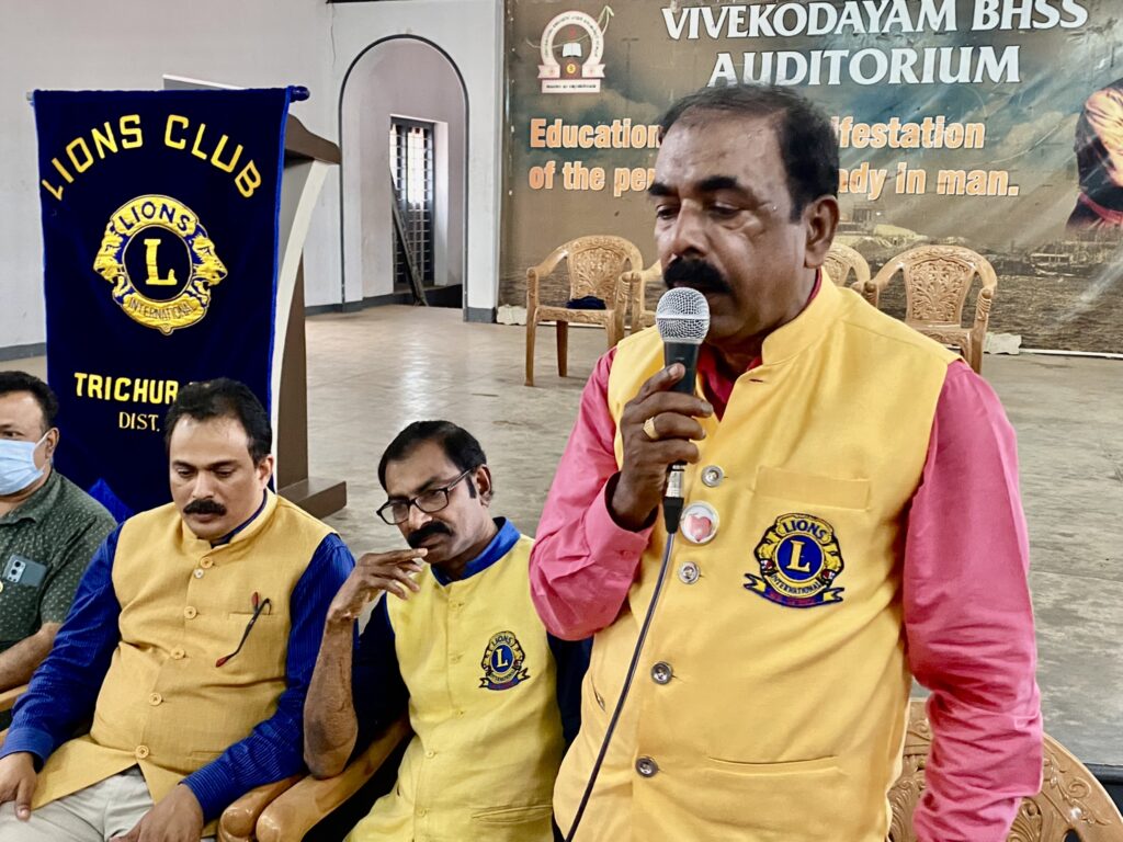 Photo of Lions Athletic Free Coaching Camp at Vivekodayam School as a part of the Lions Adoption of School Project by Lions Club of Trichur Royal.Lion Club Kerala.Featured by www.jamesvalappila.com and authored by Lion James Valappila PMJF