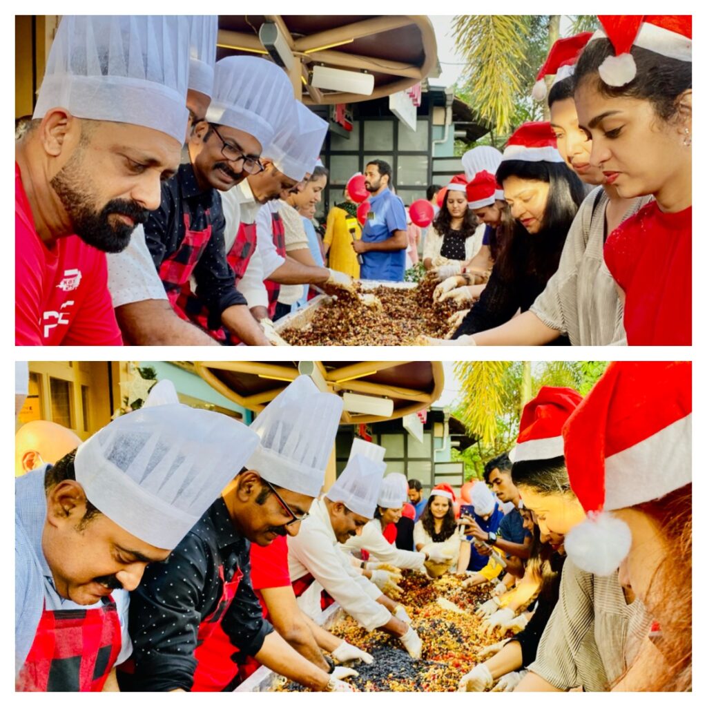 Photo of Lions Cake Mixing Ceremony as a Joy of Christmas by Lions Club of Trichur.Lion Club Kerala.Featured by www.jamesvalappila.com and authored by Lion James Valappila PMJF