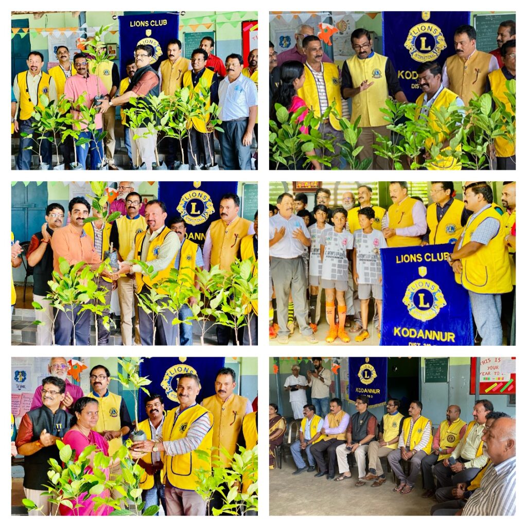 Photo of Lions Fruit Trees Distribution as a part of Lions Environment Project at St. Antony's U.P. School Kodannur by Lions Club of Kodannur.Lion Club Kerala.Featured by www.jamesvalappila.com and authored by Lion James Valappila PMJF
