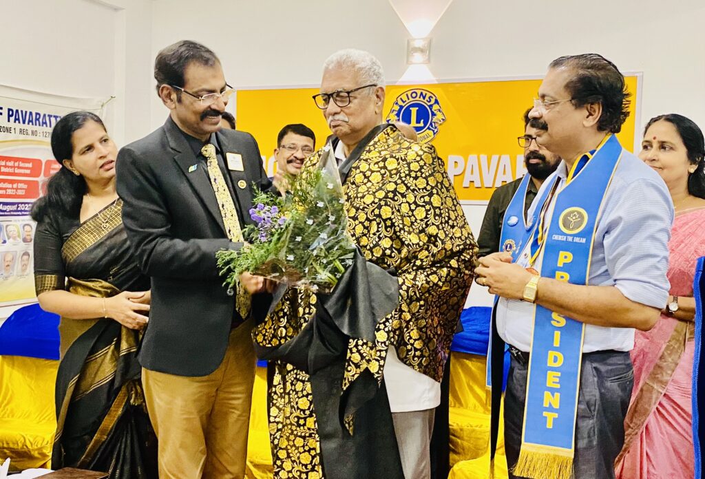 Photo of Lions Club of Pavaratty Installation Ceremony and Inauguration of New Club House.Lion Club Kerala.Featured by www.jamesvalappila.com and authored by Lion James Valappila PMJF