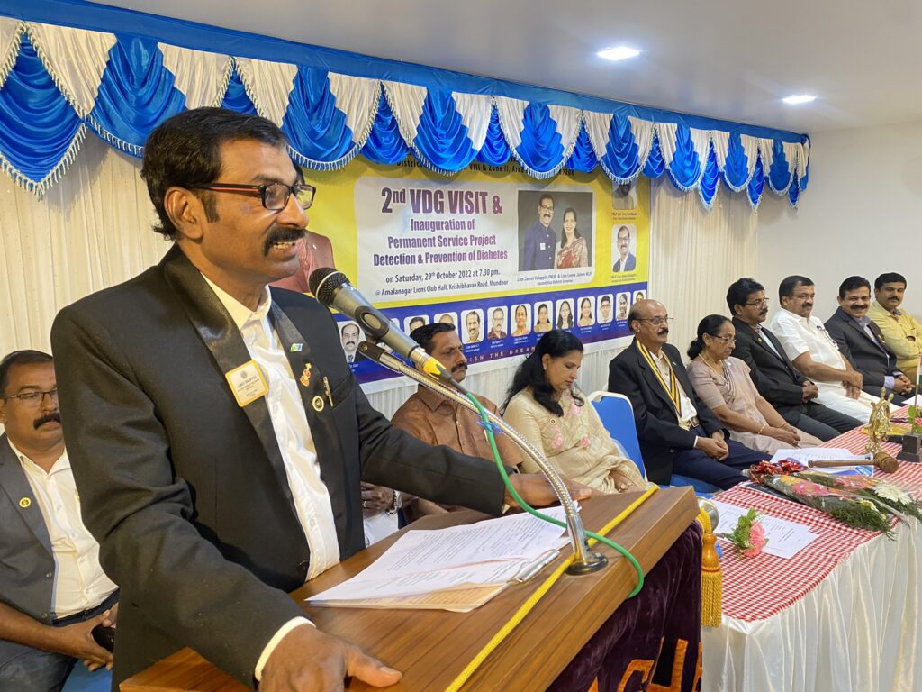 Image of Lions Club Project Inaugurates Permanent Diabetes Detection and Prevention Service.The Lions 2nd VDG visit marked a significant milestone with the inauguration of a permanent service project focused on the detection and prevention of diabetes.