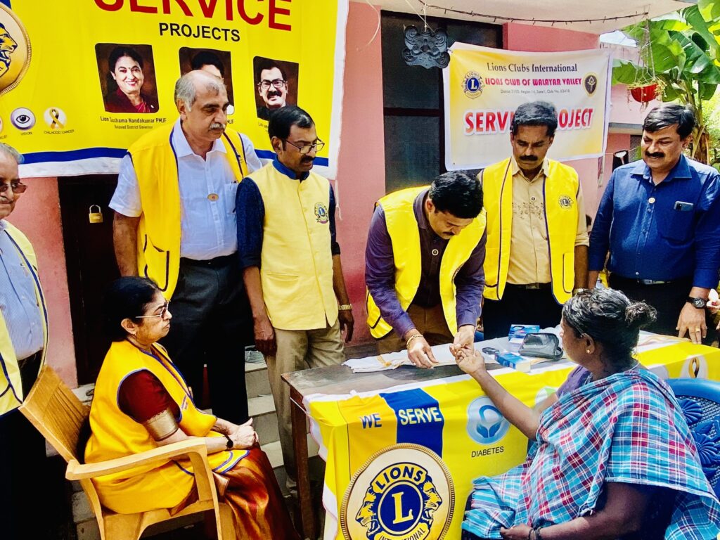 Images The Lions Diabetes Project at Nechully Adivasi Colony by Lions Club of Walayar Valley.Lion Club Kerala.Featured by www.jamesvalappila.com and authored by Lion James Valappila PMJF