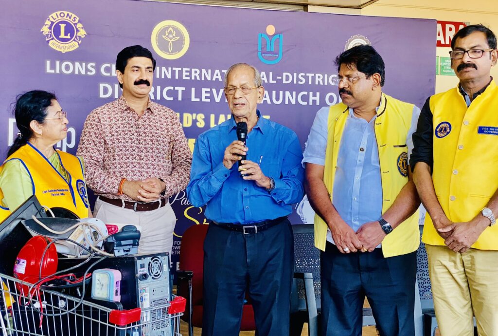 Image of The Lions Club of International District 318D conducted a Traffic Awareness Project as part of the Lions Service Project, guided by Lion James Valappila PMJF, District 318D, promoting safety and awareness among students. The Lions Club International District 318D conducted the World's Biggest E-Waste Collection Drive, guided by Lion James Valappila PMJF, District 318D, promoting environmental sustainability and responsible recycling.Lions Club Project ,District 318d,Lions District 318d,
Lions Club India
Lions Club India,
Lions Club Kerala,
Lions Club Activities Project,Lions Childhood Cancer Project,
Lions Club Environment Project,
Lions Vision Project