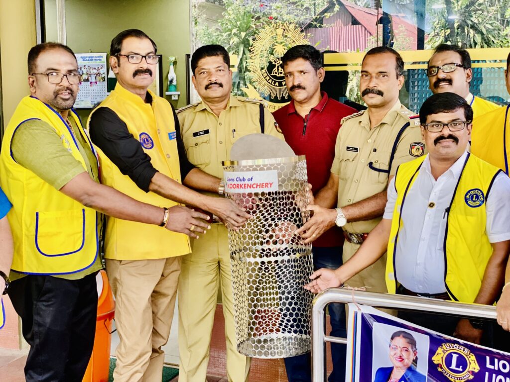 Image of Clean Kerala Mission Project The Lions Club of Koorkenchery conducted the "Clean Kerala Mission" Service project, distributing stainless steel waste bins, guided by Lion James Valappila PMJF, District 318D, promoting cleanliness and environmental sustainability.Lions Club Project ,District 318d,Lions District 318d,
Lions Club India
Lions Club India,
Lions Club Kerala,
Lions Club Activities Project,Lions Childhood Cancer Project,
Lions Club Environment Project,
Lions Vision ProjectLion Club Kerala.Featured by www.jamesvalappila.com and authored by Lion James Valappila PMJFLions Club India
Lions Club India,
Lions Club Kerala,
Lions Club Activities Project,Lions Childhood Cancer Project,
Lions Club Environment Project,
Lions Vision ProjectLion Club Kerala.Featured by www.jamesvalappila.com and authored by Lion James Valappila PMJF