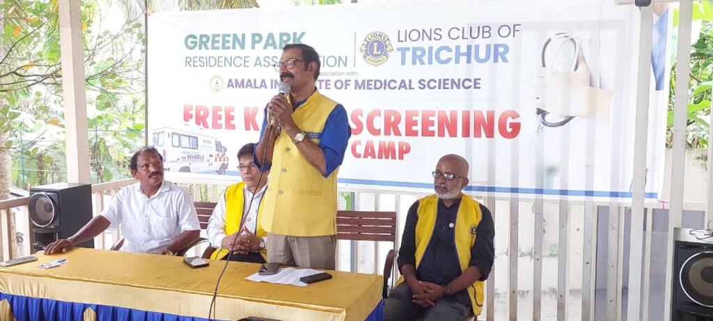 image of The Lions Club of Trichur, in collaboration with the Green Park Residence Association, organized a remarkable free kidney screening medical camplions club projects