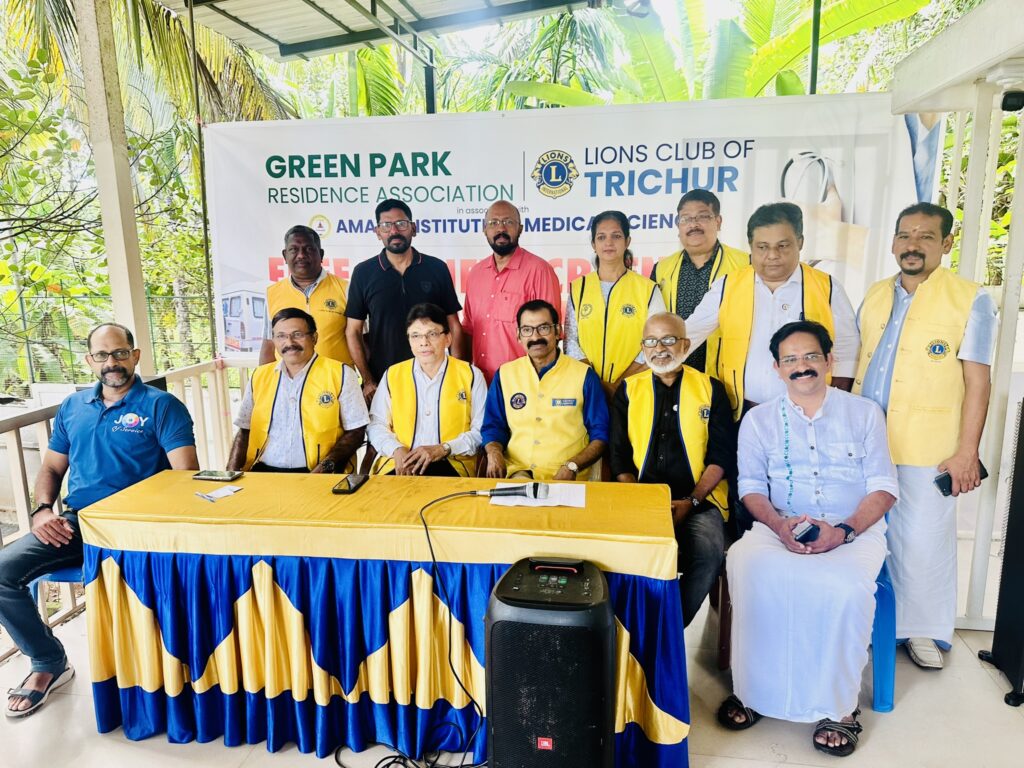 image of The Lions Club of Trichur, in collaboration with the Green Park Residence Association, organized a remarkable free kidney screening medical camplions club projects