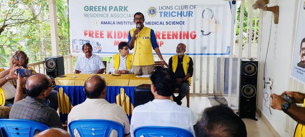 image of The Lions Club of Trichur, in collaboration with the Green Park Residence Association, organized a remarkable free kidney screening medical camplions club projects