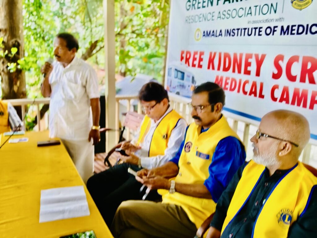 image of The Lions Club of Trichur, in collaboration with the Green Park Residence Association, organized a remarkable free kidney screening medical camplions club projects