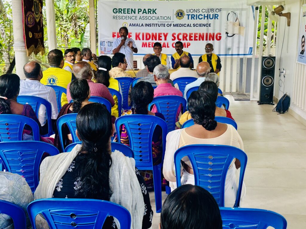 image of The Lions Club of Trichur, in collaboration with the Green Park Residence Association, organized a remarkable free kidney screening medical camplions club projects
