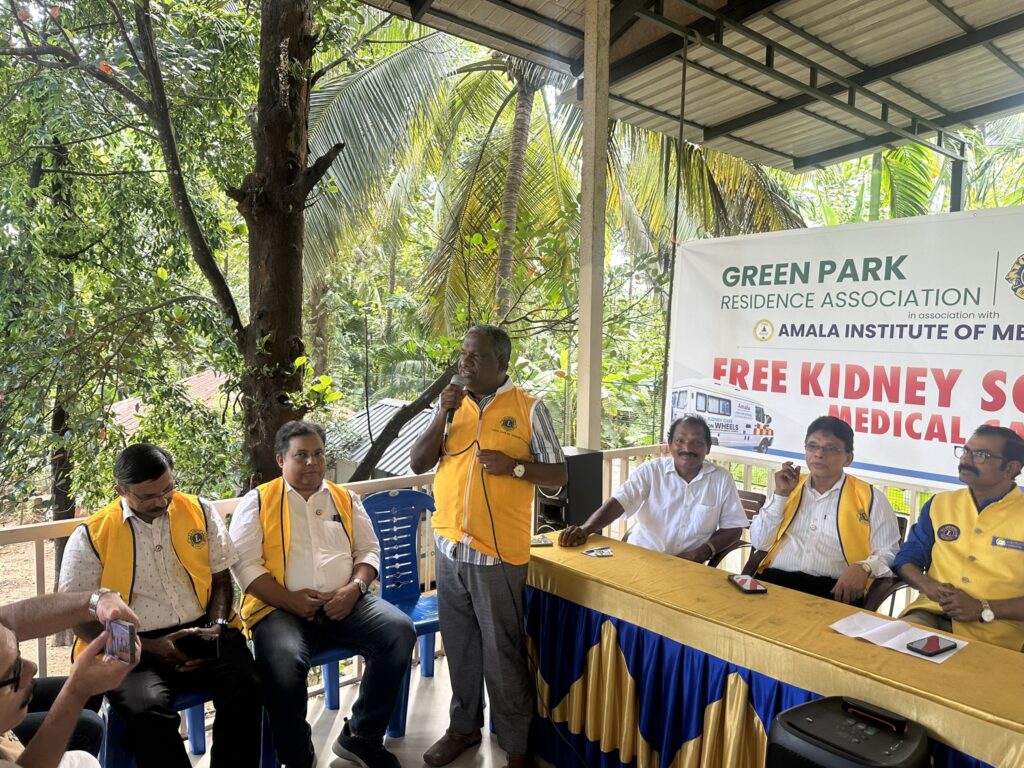 image of The Lions Club of Trichur, in collaboration with the Green Park Residence Association, organized a remarkable free kidney screening medical camplions club projects