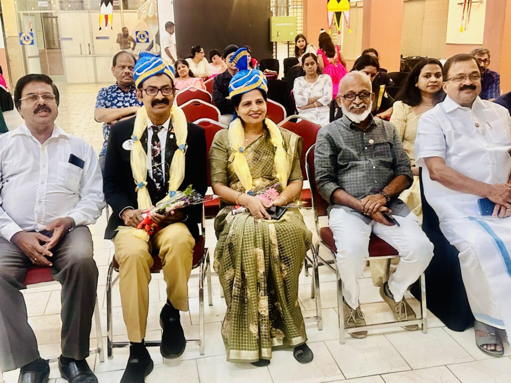 IMAGE OF The Lions Club of Thrissur Thiruvambady organized official visit of District Governor James Valappila and Lions members celebrated Christmas & New Year as part of the Lions Service Project led by Lion District Governor James Valappila PMJF.