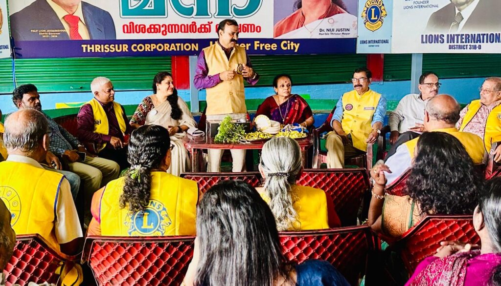 iamge of Lions Relieving Hunger Project continues to make a meaningful impact through the Thrissur Corporation Hunger Free City Initiative, bringing together dedicated Lions members, community leaders, healthcare professionals, and volunteers to address food insecurity and support vulnerable populations.